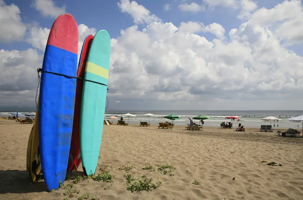 Surfboards kuta Beach Kiralık — Stok fotoğraf
