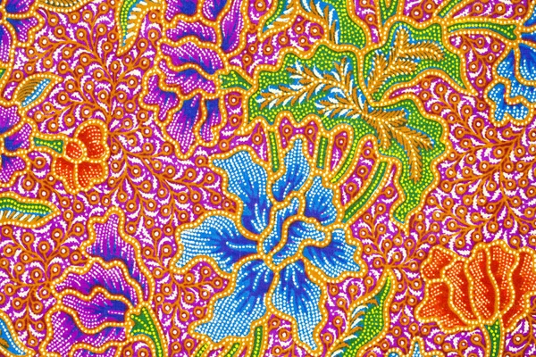 Detail of a batik design from Indonesia — Stock Photo, Image