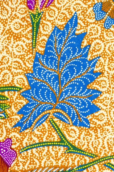 Detalj av en batik design från Indonesien — Stockfoto