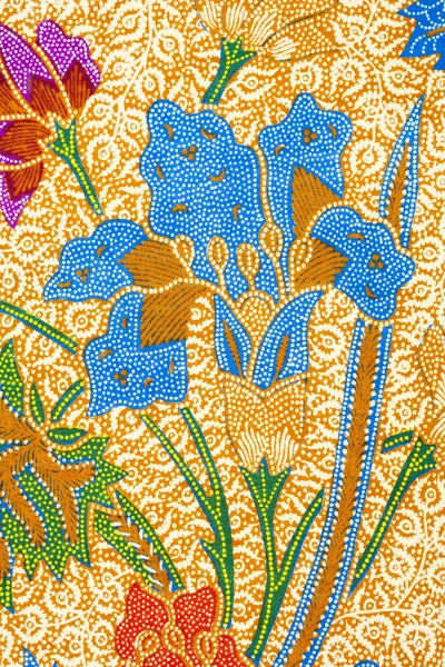 Detalhe de um projeto batik da Indonésia — Fotografia de Stock