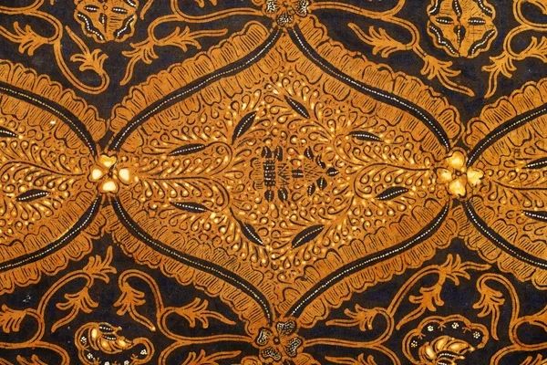 Detalj av en batik design från Indonesien — Stockfoto