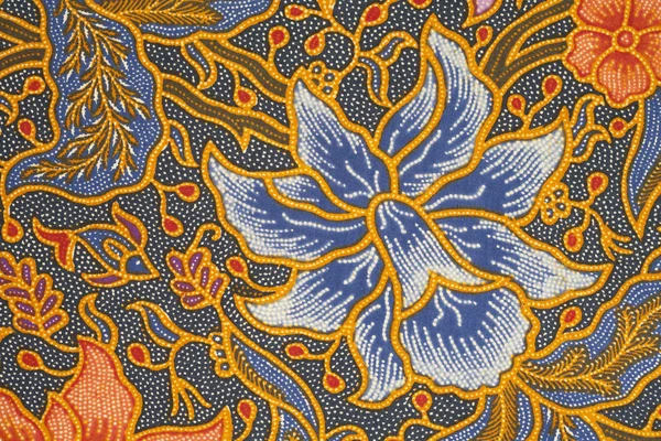 Detail of a batik design from Indonesia — Stock Photo, Image