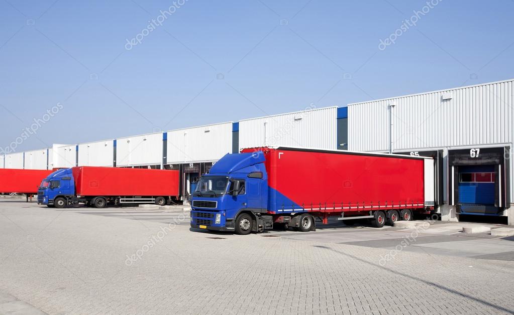 Loading bay for loading and unloading trucks Stock Photo by ...