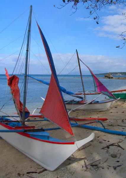Filippinska fiskebåt, puerto galera — Stockfoto