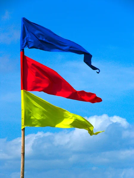 Kolorowe flagi — Zdjęcie stockowe