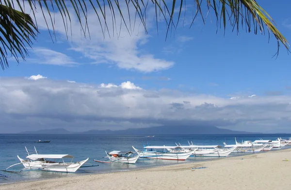 Filippinska fiskebåtar, bohol — Stockfoto