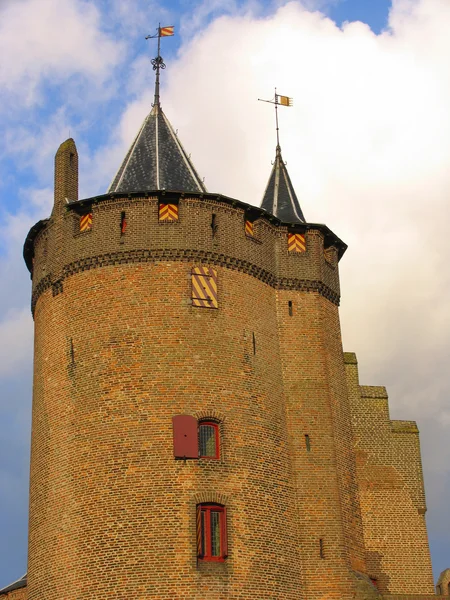 Tour du château, Muiderslot, Muiden, Hollande — Photo