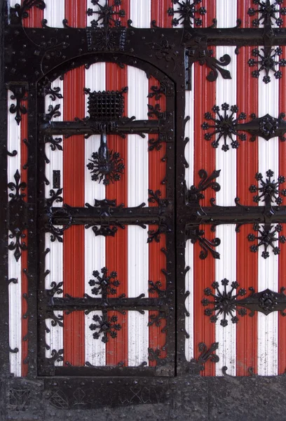 Eingangstüren des Schlosses haarzuilen, zuilen, holland — Stockfoto
