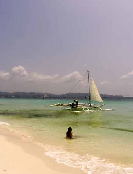 Boracay beach, Filippinerna — Stockfoto
