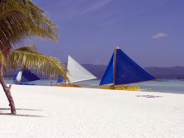 Filippijnse vissersboot, boracay — Stockfoto