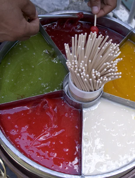 Making a Turkish lollypop — Stock Photo, Image