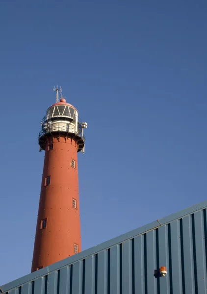 Lighthouse, IJmuiden, Belanda — Stok Foto