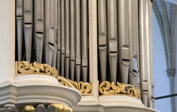 风琴管，圣 jorischurch 阿默斯福特 — 图库照片