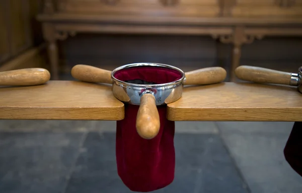 Kolektor kieszenie w Holenderski Kościół — Zdjęcie stockowe