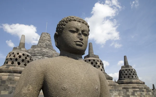 Borobudur, java, Endonezya — Stok fotoğraf