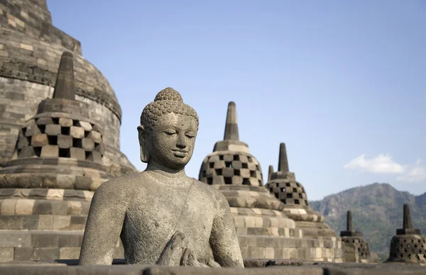 Borobudur, java, Indonésie — Stock fotografie