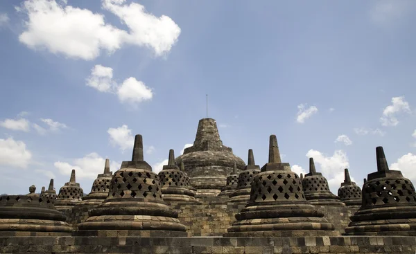 Borobudur, java, Indonésie — Stock fotografie