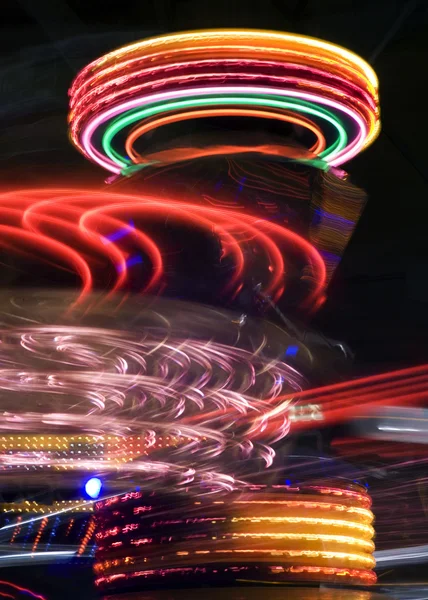 Amusement park at night Royalty Free Stock Photos