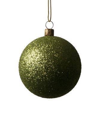Beyaz arka planda Noel topu