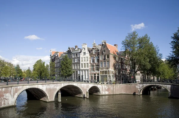 Le "Magere Brug", Amsterdam, Hollande — Photo