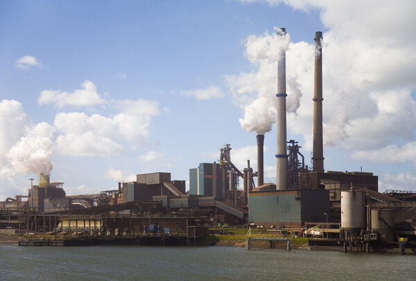 Steelfactory in IJmuiden, the Netherlands