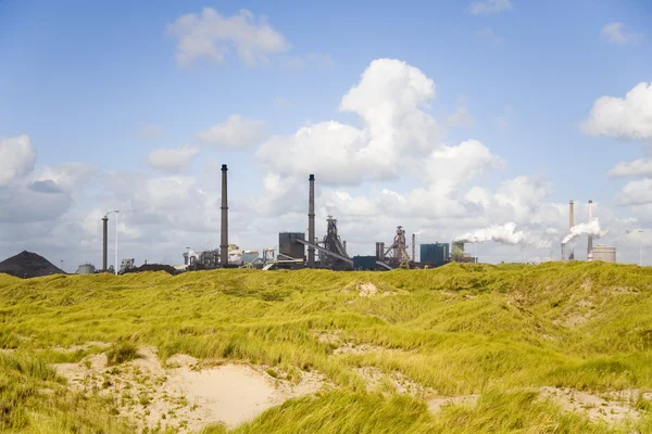 Steelfactory içinde IJmuiden, Hollanda — Stok fotoğraf