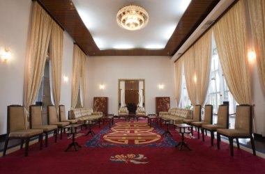 Ulusal Resepsiyon odasında ho chi minh City (saigon), vietnam Birleşme Sarayı