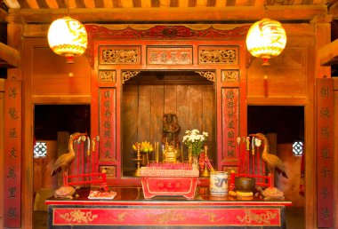 Japon kapalı köprü pagoda Budist ile iç