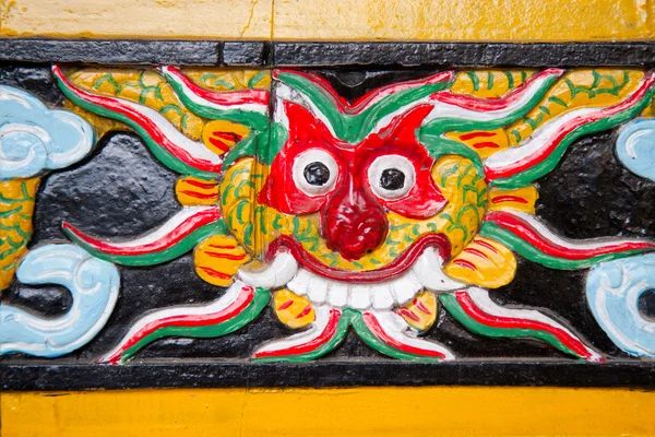 Tempel detail op de buitenkant van een Kantonese Aula — Stockfoto