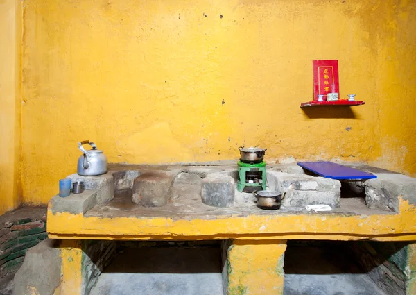 内部的一个越南会安的传统厨房 — 图库照片