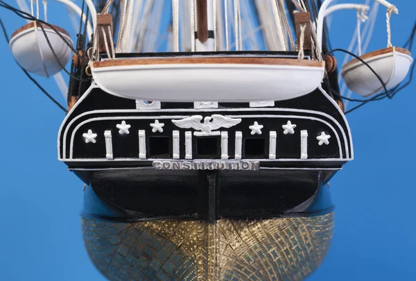 Model historické lodi uss ústava — Stock fotografie