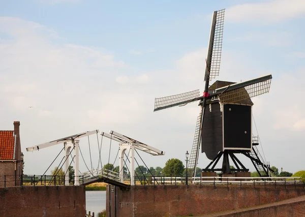 Molino de viento en Heusden — Foto de Stock