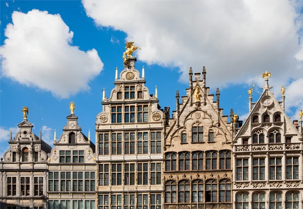 Antwerp guildhouses — Stok fotoğraf