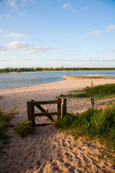 Flodlandskap i netherland — Stockfoto