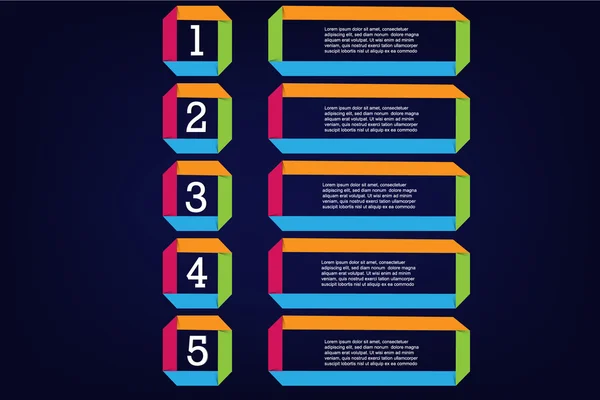 Descripciones numeradas — Vector de stock