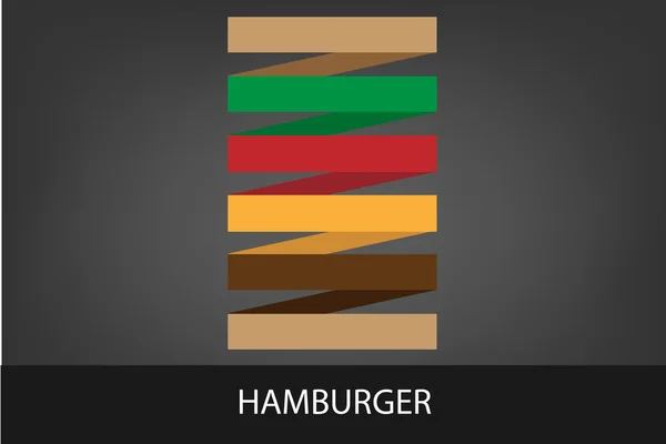 Paper hamburger Stock Vector