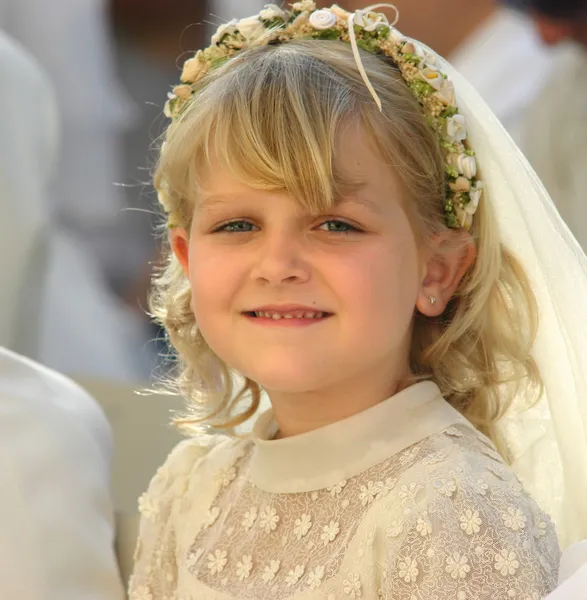 First holy communion — Stock Photo, Image