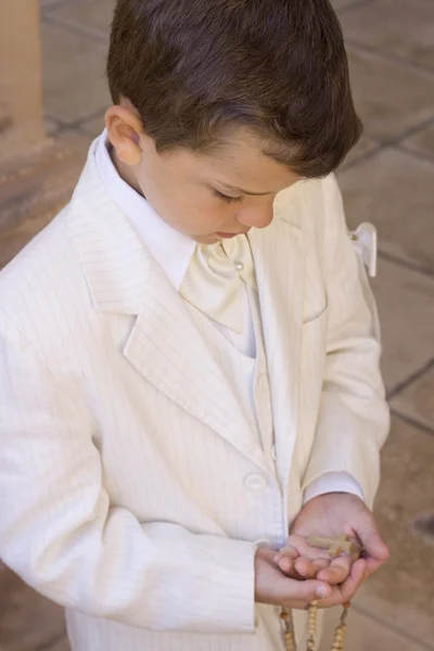 Serious boy looking at camera — Stock Photo, Image