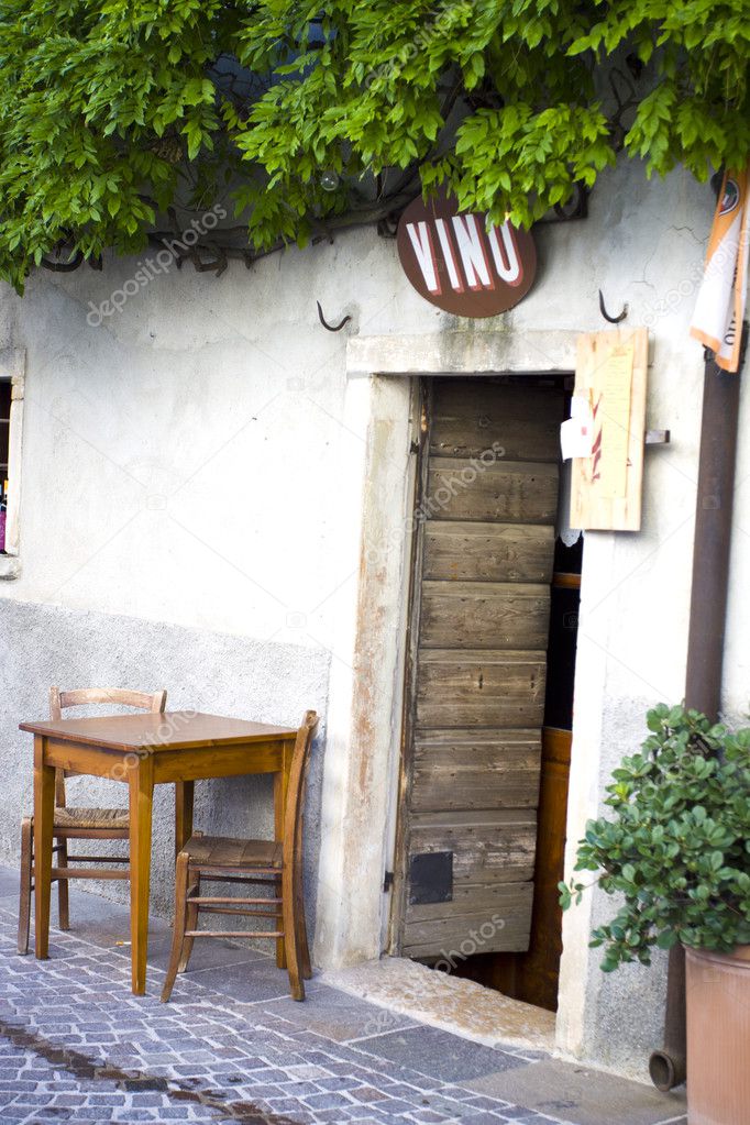 Old wine bar in Italy Europe