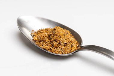 Baharatlı yemek, pudra ve biber.