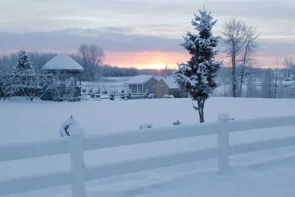 Winter zonsopgang — Stockfoto
