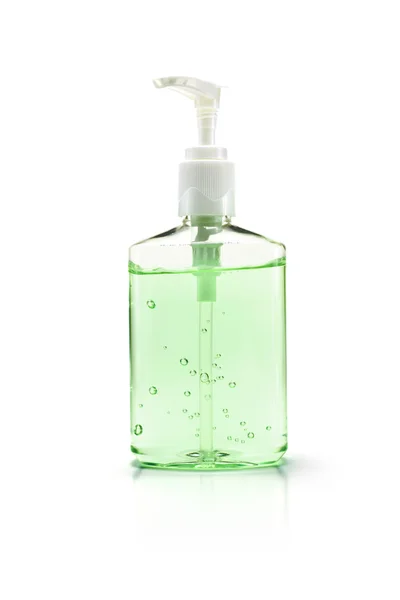 Hand sanitizer bottle on white — Stock Photo, Image