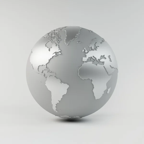 Chrome Earth — Stock Photo, Image