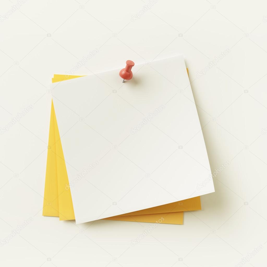 White Sticky Notes Pins Grey Background Stock Photo by ©serezniy 657521122