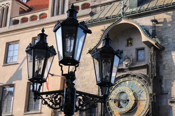 Прага - астрономічний годинник — стокове фото