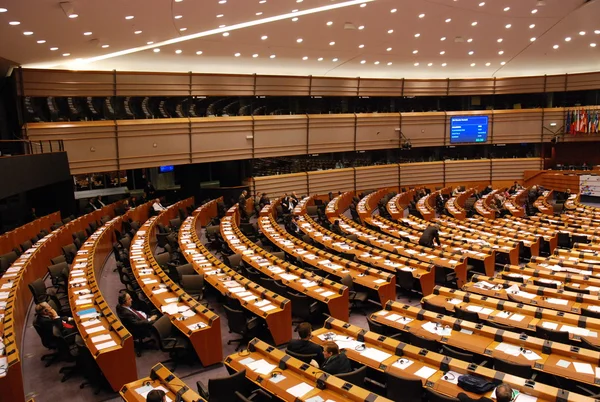 Brüsszel - az Európai Parlament Stock Fotó