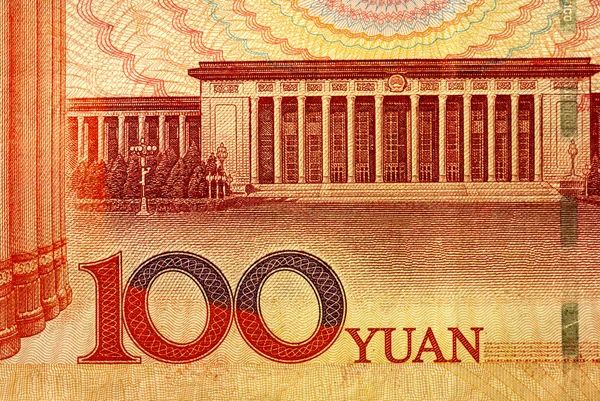 100 yuans — Fotografia de Stock