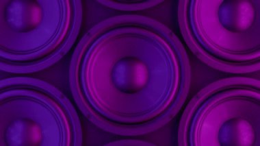 Arka plan animasyon hoparlörleri yüksek sesli müzik yapıyor 
