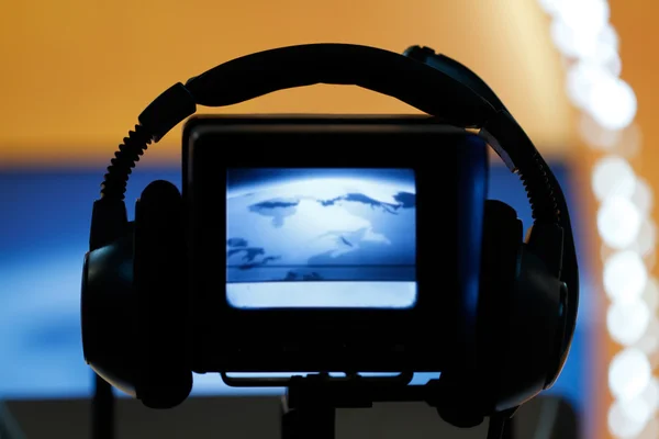 TV stüdyo ile fotoğraf makinesi