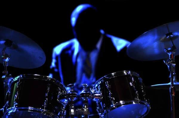 Drum Kit sul palco — Foto Stock